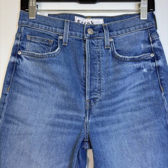 Frank & Eileen Monaghan Mom Jean Size 27 High Rise 1997 Wash Distressed Knee - Picture 7 of 13